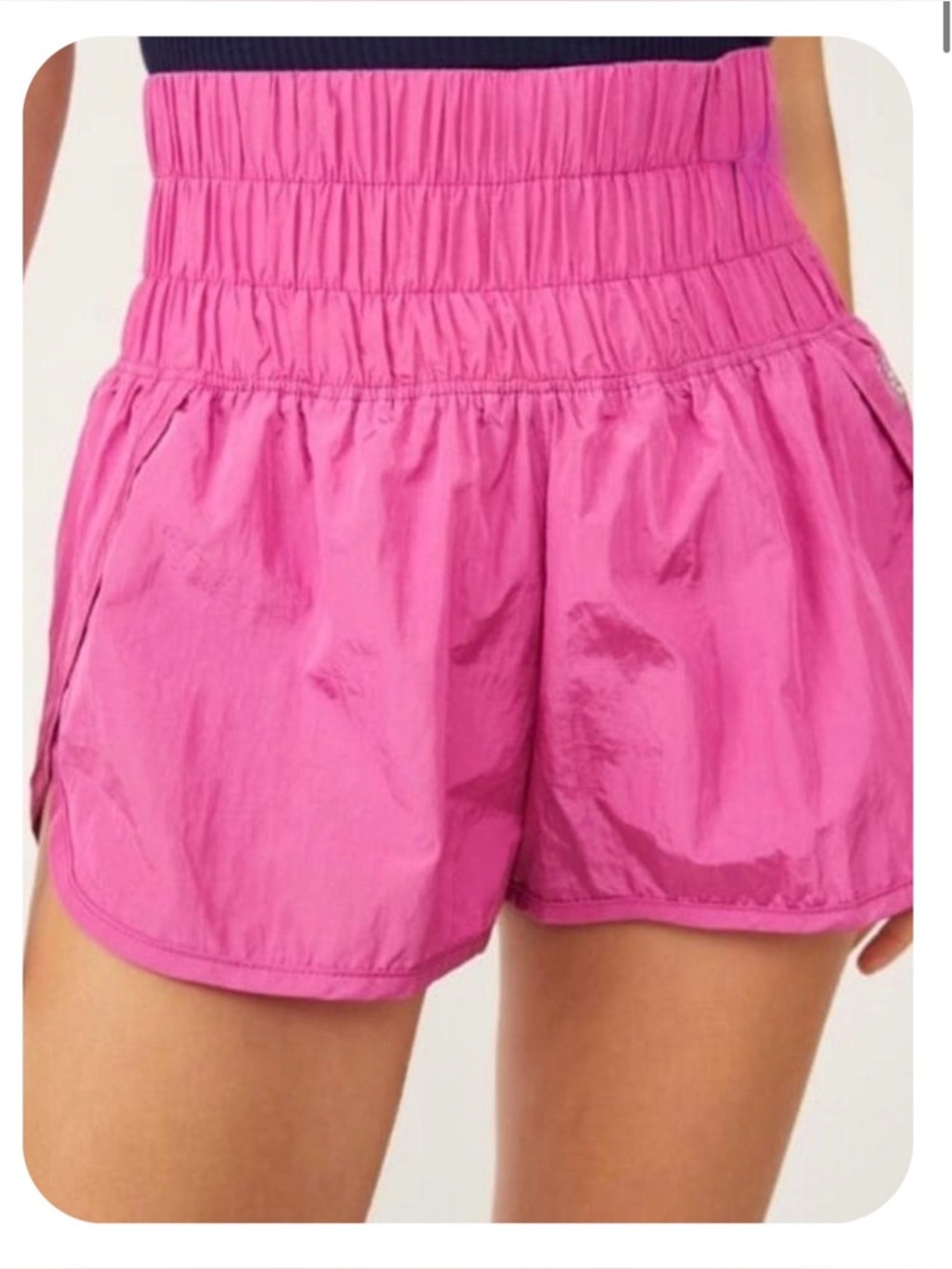 Free People movement Magenta/pink  Athletic Shorts with Elastic Waist S